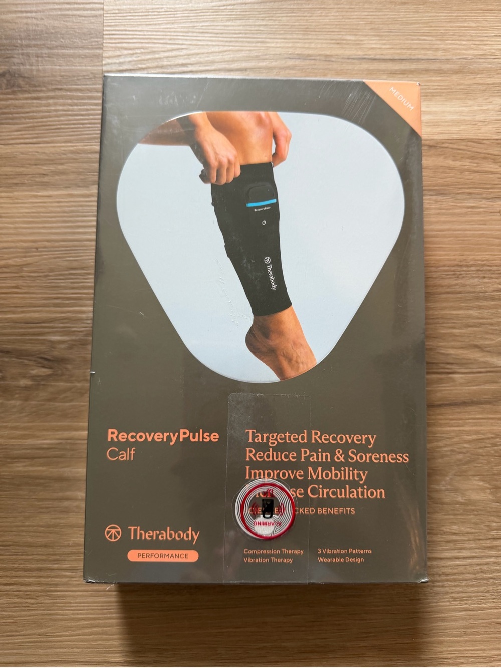 Therabody Recovery Pulse Calf Vibrating Compression Sleeve